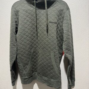 Marmot Men's Olive Quilted Hoodie